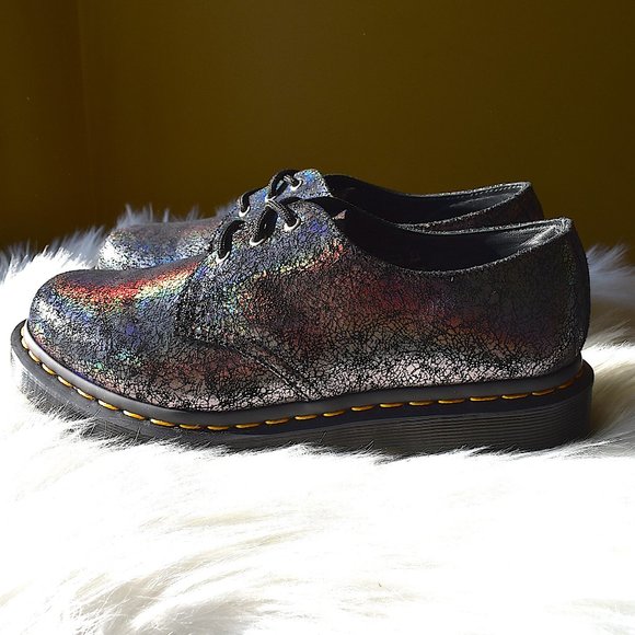 Dr. Martens | Metallic Leather Oxford Shoes - Picture 4 of 11